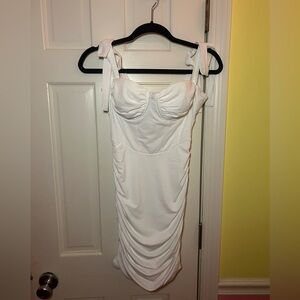 A mini party dress from Windsor. Color white. Size medium.